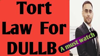 Tort Law For DU LLB Entrance Exam Preparation Important Questions of Law of Torts DULLB2020 [upl. by Ronna]