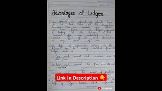 Ledger File Class 11 Accountancy ledger file shorts accountancy [upl. by Nosnhoj]