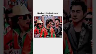 When I visit South Korea with my family😂funnysouthkoreabollywoodshahrukhtrendingshortsfypnew [upl. by Litnahs]