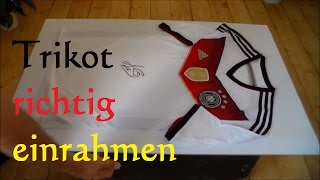 Fussball Trikot richtig einrahmen  How to Frame a Football Jersey [upl. by Wojcik549]