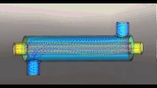 Intercambiador de calor con flujo en paralelo  Simulación [upl. by Rothberg]