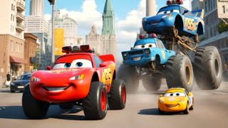 TRANSPORTING PIXAR CARS amp FRUITS WITH COLORED amp JOHN DEERE vs CLAAS vs TRACTORS  BeamNGdrive 966 [upl. by Eyatnod705]