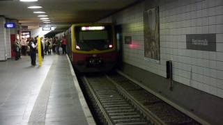 SBahn Berlin Bahnhof Friedrichstraße unterirdisch HD [upl. by Nanete]