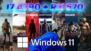 i7 4790  RX 570 Windows 11 Gaming Test 1080p [upl. by Wrench]