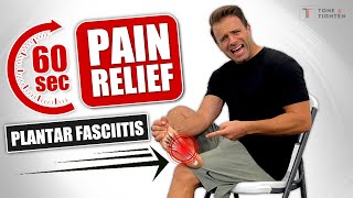 Relieve Plantar Fasciitis Pain In Just 60 Seconds AT HOME [upl. by Amabel411]