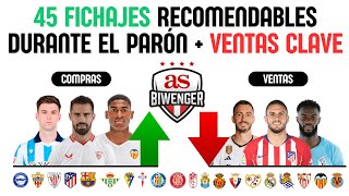 🚀 45 FICHAJES CLAVE  VENTAS OBLIGATORIAS DURANTE EL PARÓN  📋 BIWENGER 2324 [upl. by Yadnus]