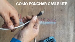 Como ponchar cable UTP [upl. by Allemap]