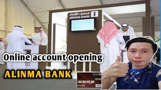 Alinma bank  how to open account online mobile application [upl. by Dannie99]