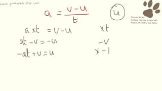 Rearranging Equations for GCSE Physics [upl. by Oinotla]