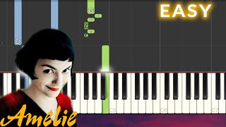 Yann Tiersen  Comptine dun autre été Amelie EASY Piano Tutorial [upl. by Aloibaf]