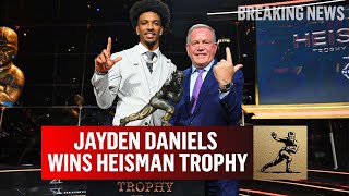 LSU QB Jayden Daniels Wins 2023 Heisman Trophy I CBS Sports [upl. by Berthoud12]