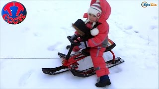 ✔ Кукла Беби Борн и Ярослава — прогулка на санях  Doll Baby Born with Yaroslava sleigh rides ✔ [upl. by Xuaegram]