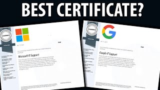 Microsoft vs Google IT Support Certificate  BEST Certificate for IT Support [upl. by Rouvin]