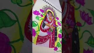 উমা 🔱🪷Artisticvibes24 youtube subscribe art durga durgapuja shots shorts uma [upl. by Nirual]