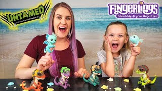 Madison Opens New Fingerling Narwhal and Fingerling Dinos Toys [upl. by Kathi]