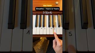 Breathe  Years amp Years Easy Tutorial ❤️ piano tutorial [upl. by Amikehs141]