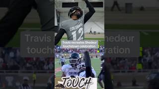 Travis Hunter recreates Shedeur Sanders’ celebration collegefootball [upl. by Dela]