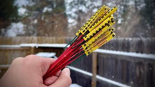 LIGHTING FIREWORKS IN A SNOWSTORM [upl. by Mars]