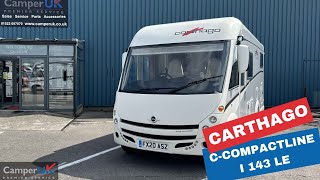 Carthago CCompactline I 143 LE Motorhome For Sale at Camper UK [upl. by Tobias]