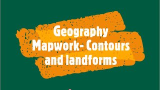 Geography Mapwork Contours and landforms [upl. by Eatnahs171]