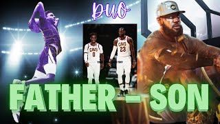 FatherSon Legends LeBron amp Bronnys Epic Scrimmage Highlights [upl. by Elpmid]