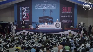 Historic pledge led by Beloved Huzoor aba  Majlis Khuddamul Ahmadiyya UK National Ijtema 2023 [upl. by Eadrahs]