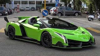 80 Million Lamborghini Veneno Roadster in Switzerland  START UP amp BRUTAL SOUNDS [upl. by Lardner]