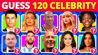 Guess the Celebrity in 3 Seconds  120 Most Famous People in the World [upl. by Llert]