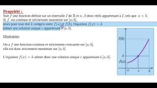 continuité et dérivabilité  Corollaire du TVI [upl. by Erodisi]