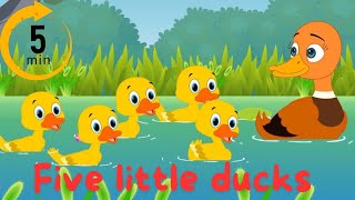 Five Little Ducks  Kids Nursery Rhymes Extended Mix5 Mins  Super Simple Songs [upl. by Arah]