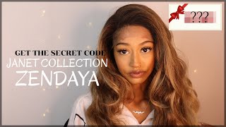 Glamourtress  Janet Collection Synthetic Melt Extended Deep Part Lace Wig  ZENDAYA [upl. by Hotze]