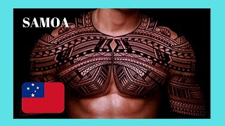 Samoa Special ceremony after tattoo tatau completion [upl. by Anaiuq]