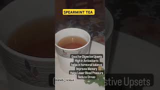 Spearmint tea 🍵 tea mint health guthealth hormones diet dietplan dietitiansofinstagram [upl. by Lucho]