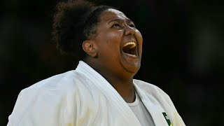 Judoca Beatriz Souza le da a Brasil su primer oro en París2024  AFP [upl. by Scotney]