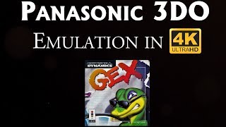 Panasonic 3DO Emulation in 4K 60fps  Gex [upl. by Gerhan]