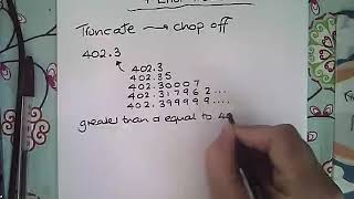 Truncating numbers and Error Intervals [upl. by Rust]