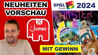 SPIEL 24 Vorschau Gewinnt Hitster Bingo Brettspiele Jumbo Spielmesse SPIEL 2024 in Essen [upl. by Akerehs957]