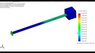 Unidimensional Stress Wave Propagation  Solidworks [upl. by Colbert]