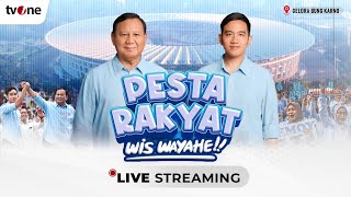 LIVE Pesta Rakyat Untuk Indonesia Maju Kampanye Akbar PrabowoGibran  tvOne [upl. by Canada]