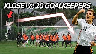 CAN MIROSLAV KLOSE SCORE VS 20 GOALKEEPERS [upl. by Jehovah]