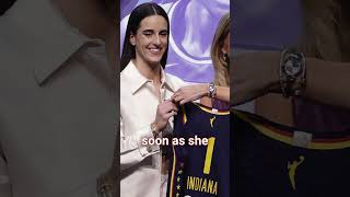 Nike gives Caitlin Clark an exclusive tshirt to honor her as WNBA Rookie of the Year shorts [upl. by Margie187]