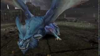 Monster Hunter Freedom 2  Revived Queens Battle Lunastra intro [upl. by Enner]