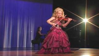 Incredible 7Year Old Child Violinist Brianna Kahane Performs quotCsardasquot on a 14Size Violin [upl. by Ailecara]