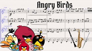 Original Soundtrack Angry Birds Flute Clarinet Oboe Basson Cover [upl. by Aniuqal]