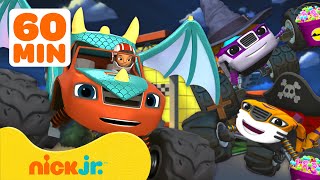 Blazes Halloween Costume Marathon 🚗 1 Hour of Blaze and the Monster Machines  Nick Jr [upl. by Ijneb845]