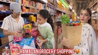 Ramzan grocery shopping🛒🛍️ Itna zyada bill ban gaya😳 [upl. by Elohcan373]