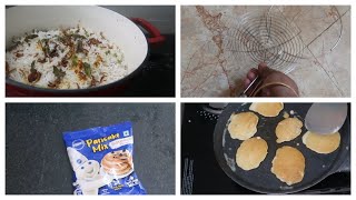 Just Miss  My Messy Day  Chicken Biriyani at Home Easy  HareeshaInstant Pancake [upl. by Sirap]