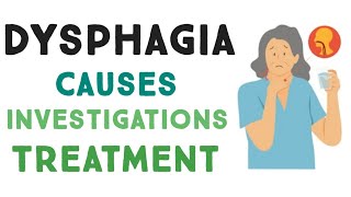 DysphagiaDifficulty SwallowingTreatmentCausesPathophysiologyInvestigationsTypes USMLE [upl. by Anovahs]