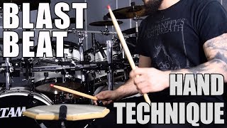 HAND TECHNIQUE  BLAST BEAT Metal Drumming [upl. by Mersey]