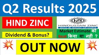 HINDUSTAN ZINC Q2 results 2025  HINDZINC results today  HINDUSTAN ZINC Share News  HINDZINC Share [upl. by Meggi]